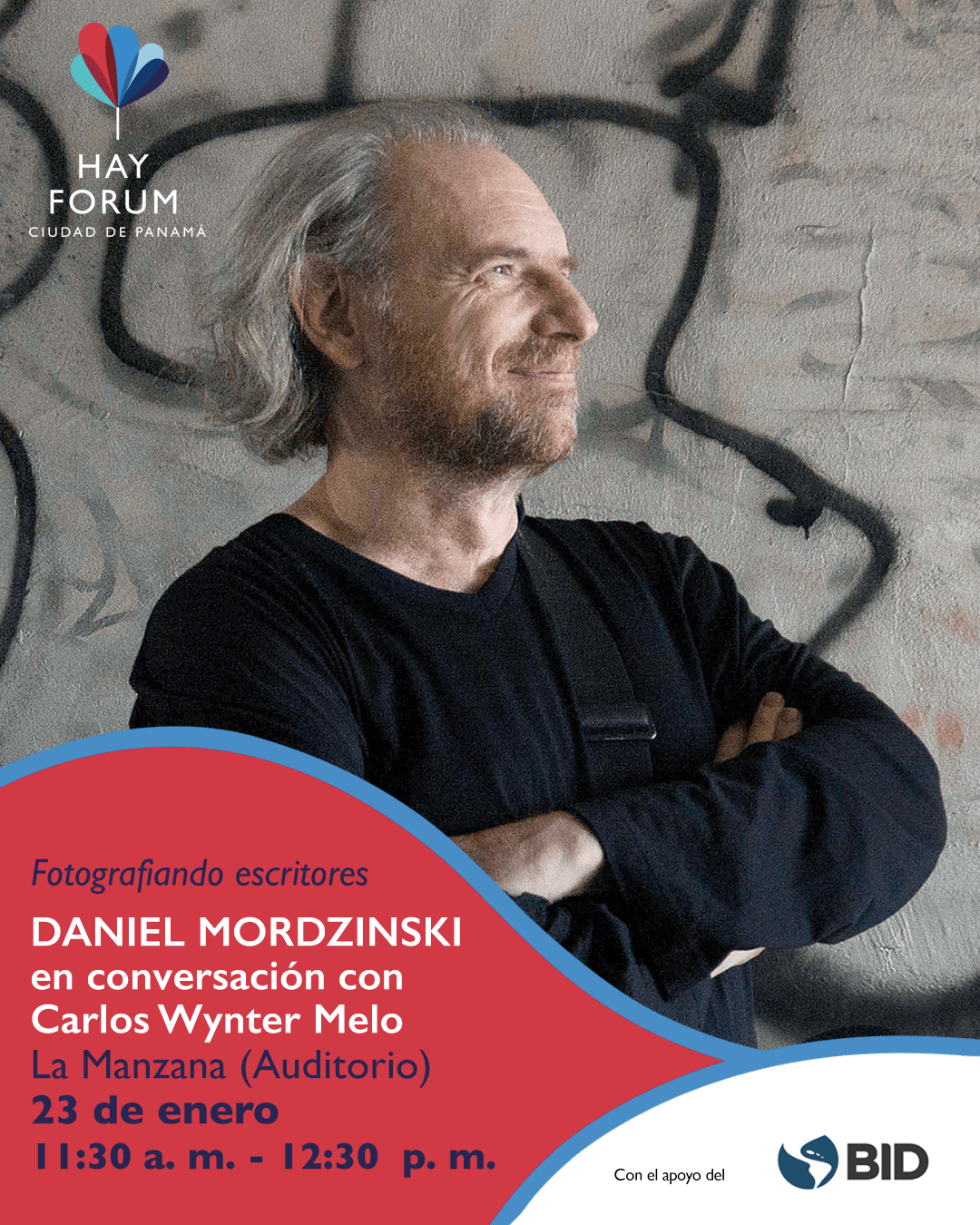 Hay Forum: Fotografiando escritores. Daniel Mordzinski en conversación con Carlos Wynter&nbsp;Melo